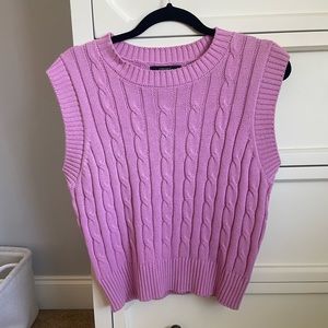 pink Forever 21 sweater vest